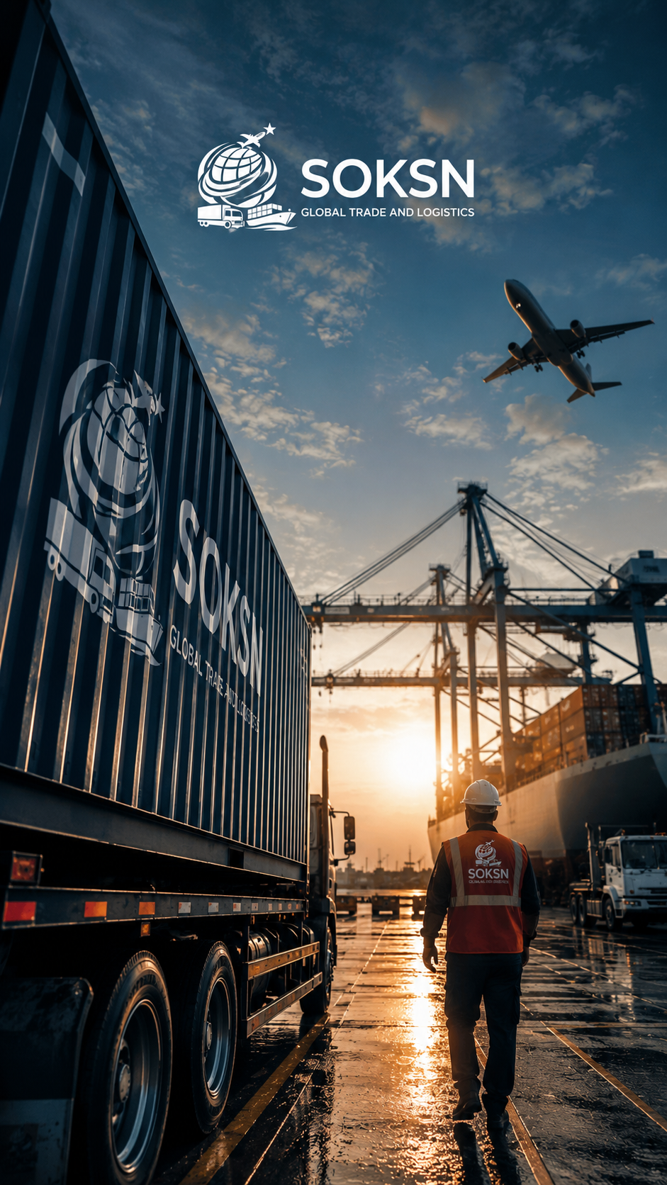 SOKSN team member preparing an export shipment